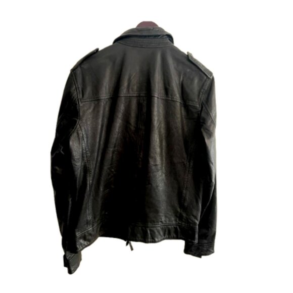 All Saints Leather Jacket / Black / M - Picture 2 of 3